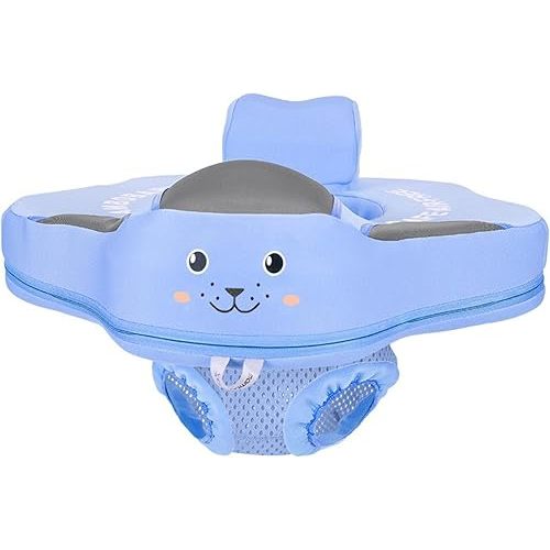 Mambo Baby Pool Float Non Inflatable Baby Float Baby Swimming Float with Safe Seat for Age 3-24 Months Toddler