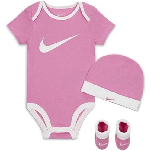 Nike Infant Girls' Swoosh 3 Piece Boxed Set, Pink