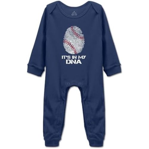 Baseball It's in My DNA Baby Clothes Newborn Boy Girls Rompers Outfits Bodysuit