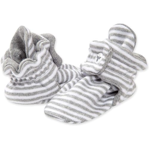3-6mo - Burt's Bees Baby Booties, Organic Cotton Adjustable Infant Sock