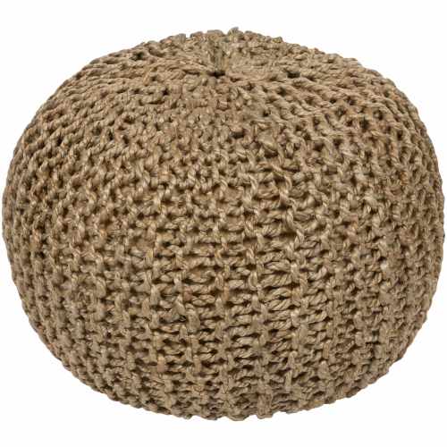Merrittstown Knitted Jute Pouf
