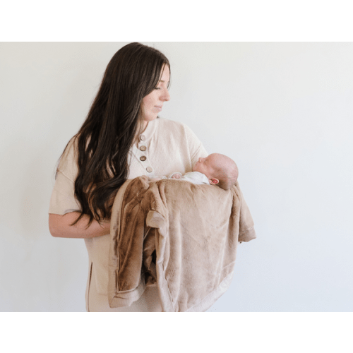 SATIN BACK RECEIVING BLANKETS-Sun and Sea Color