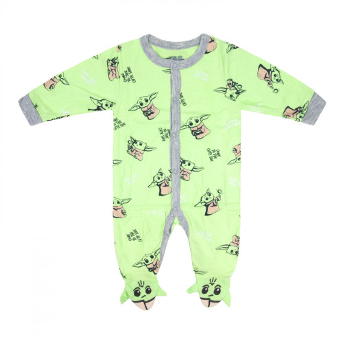 Star Wars The Mandalorian Grogu All Over Print Infant  Footed Pajamas