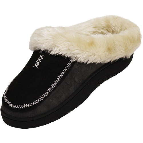 Norty Men's Slip-Resistant Indoor Outdoor Scuff Slippers - Comfortable and Stylish
