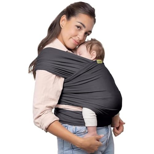 Boba Baby Wrap Carrier – Original Baby Sling Carrier for Newborns (7–35 lbs), Soft, Secure, Hands-Free & Ergonomic, Ideal for Comfortable Bonding, New Parents (Beige)
