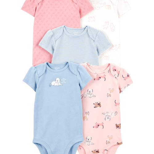 Multi Baby Girl 5-Pack Short-Sleeve Original Bodysuits | Carter’s Oshkosh Canada