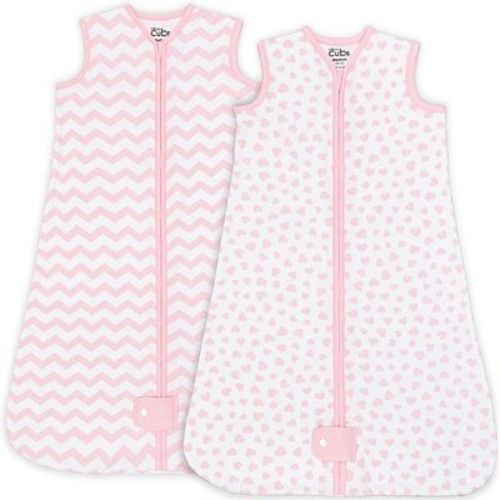 Sleep Bag, Sack For Baby, 2 Pack, Breathable Wearable Blanket By Comfy Cubs , Medium - Blush, Mauve