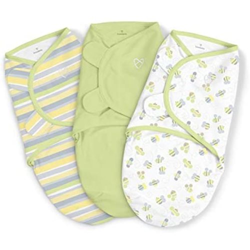 Swaddle – Size Small, 0-3 Months, 3-Pack (Busy Bees)