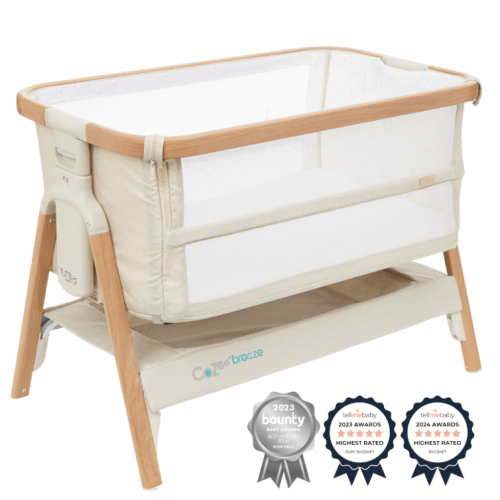CoZee Breeze Plus Co-Sleeping Bassinet with Rocking Legs in Scandi Wal | iL Tutto