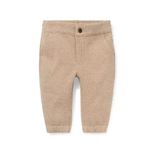 Baby Light Brown Houndstooth Baby Houndstooth Pant by Janie and Jack