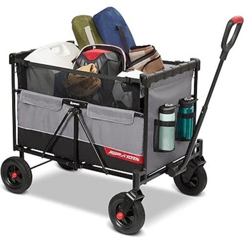 Radio Flyer The Beast MVP Wagon, Heavy Duty Kid & Cargo Folding Wagon, Collapsible Wagon Cart for Ages 1.5+