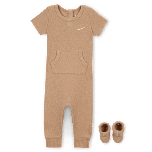 Nike Baby Rib Knit Romper and Socks Set