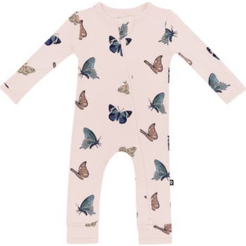 Blush Butterfly Zip-Up Romper, 12-18M
