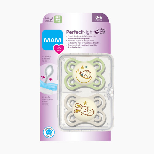 MAM Perfect Night Glow-In-The-Dark Pacifier - Neutral