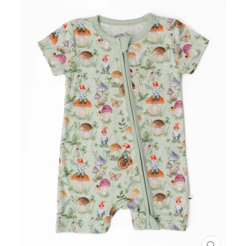Gnomes Bamboo Shortie Romper