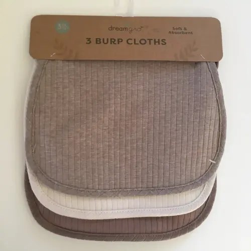 DreamGro Burp Cloths - 3pk