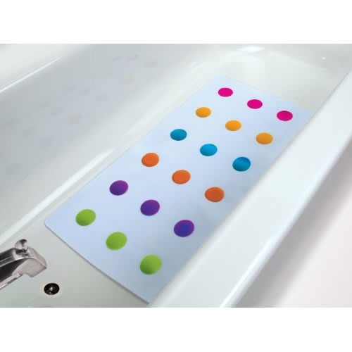 Munchkin® Dots™ Bath Mat for Kids, Multicolored, 30.5x14.25 Inch - 30.5x14.25 Inch (Pack of 1)