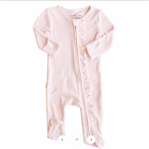 Ruffle Zipper Footies for Girls*