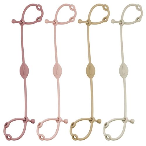 4Pcs of Toy Safety Straps, Myvikcar Adjustable Silicone Pacifier Holder for Baby Toddler Teether Sippy Cup