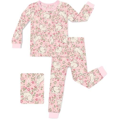 babee Reshinee Bamboo Viscose Toddler Girls Kids Pajamas Unicorn Mermaid Pjs Long Sleeve Snug fit 12M-8Y 2pcs Soft Jammies
