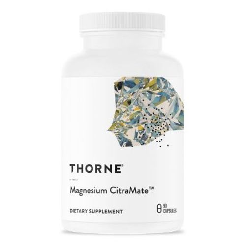 THORNE Magnesium CitraMate - Magnesium Supplement with Citrate-Malate - Gluten-Free, Dairy-Free, Soy-Free - 90 Capsules