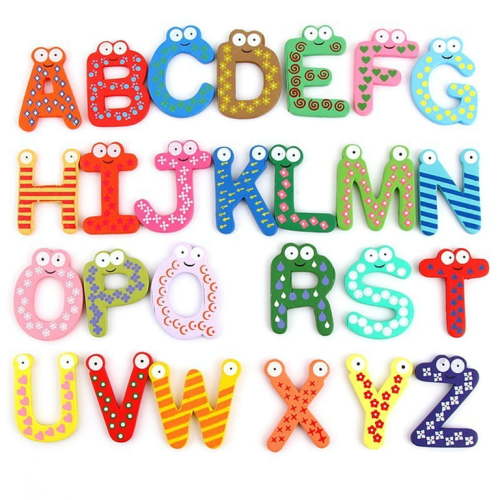 HGYCPP 26 Magnetic Letters for Toddler ABC Learning Alphabet Toys for Kids Babies Fridge Magnets White Board Preschool Learning