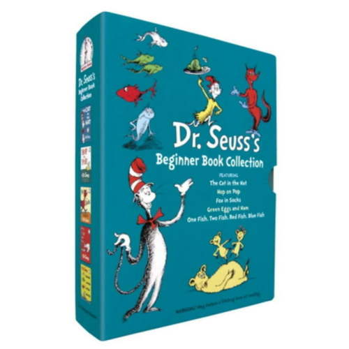 Dr. Seuss's Beginner Book Set: Cat in the Hat, Green Eggs, Fox in Socks, Hop on Pop, One Fish Two Fish (Hardcover)