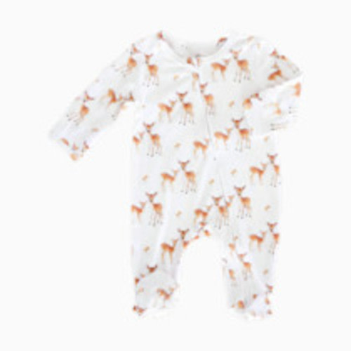 Caden Lane Zipper Footie - Friendly Fawns, 3-6 M