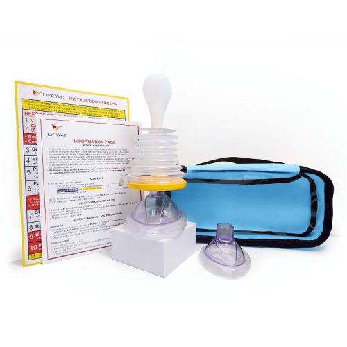 LifeVac Blue Travel Kit - Portable Suction Rescue Device, First Aid Kit for Kids and Adults, Portable Airway Suction Device for Children and Adults