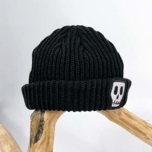 NOT SO BASIC BLACK TRAWLER BEANIE