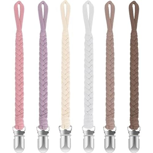 Baby Pacifier Clip, Baby Pacifier Holder for Boys and Girls, Universal Fit for All Pacifiers & Teething Toys - Modern Unisex Baby Gift…