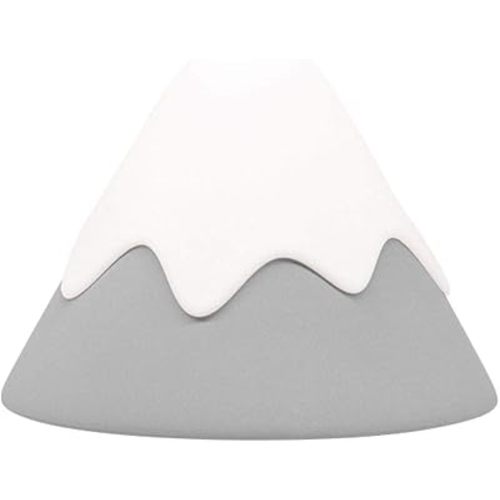 Baby Night Light Snow Mountain Tap Squeeze Touch Control with Timer, Dimmable, Soft Eye Caring, Rechargeable, Portable, Nursery Night Lamp for Breastfeeding, BPA Free Silicone, kids safe, Gift (Grey)