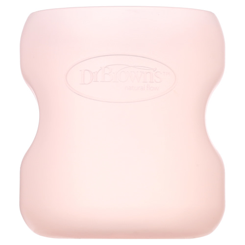 Dr. Brown's Silicone Bottle Sleeve for Wide-Neck Glass Bottle - Pink - 5oz