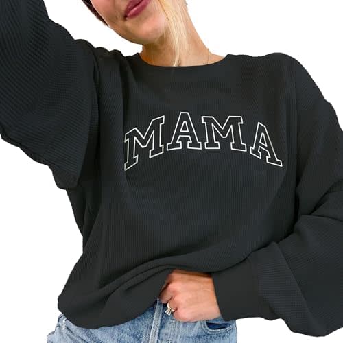 Maternity Sweatshirt Nursing Top Waffle Knit Breastfeeding Shirt with Zipper Pregnancy Mama Clothes Pullover