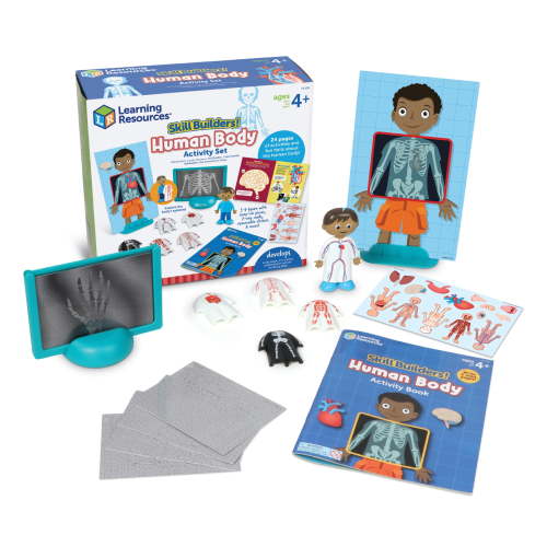 Learning Resources Skill Builders! Human Body Activity Set, Preschool Science, Ages 4+