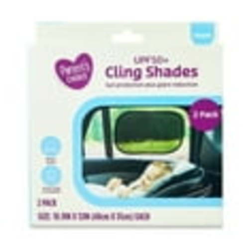 Parent's Choice Baby Car Window Cling Shades, UPF 50+, Universal Fit, Blocks Heat&UV, 2 Pack, Black