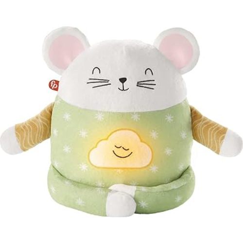 Fisher-Price Toddler Toy Meditation Mouse, Mindfulness Plush with Guided Relaxation Exercises, Music & Lights for Kids Ages 2+ Years