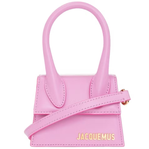 Mini Le Chiquito Logo Leather Two Way Top Handle Bag