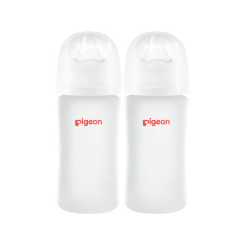 Pigeon 8oz Silicone Coated Glass Baby Bottle
