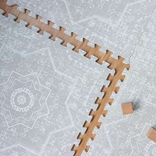 Baby Play Mats for Floor - Layla (6x6ft) - Premium EVA Foam Play Mat for Babies & Toddlers - Perfect for Tummy Time, Crawling, Playroom - Stylish & Comfortable Kids Play Mat