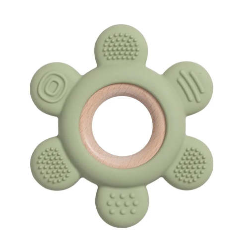 Silicone/Wood Teether