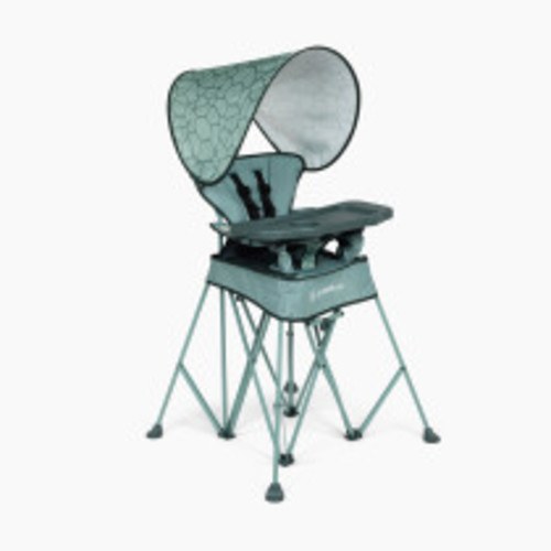 Baby Delight Go With Me Uplift Deluxe Portable High Chair With Canopy - Garden Green