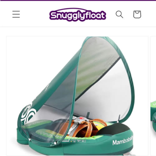Avocado Mambobaby Swimming Floats with Canopy (3-24 MONTHS) – Snugglyfloat