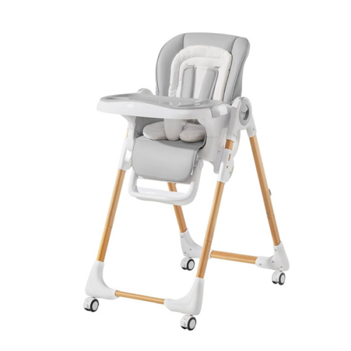 Convertible High Chairs for Babies and Toddlers, Height Adjustable Baby High Chair, High Chair with Removable Tray, Adjustable Backrest and Pedal, Portable Baby Dinning Chair with Lockable Wheels