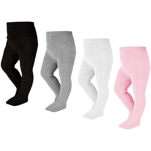 EPEIUS Baby Girl Tights Thick Cable Knit Leggings Stockings Cotton Pantyhose for Newborn Infant Toddler 3/4/5/6 Pack