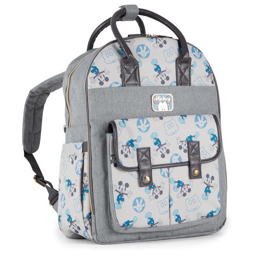 Disney Unisex Baby Travel Diaper Backpack| 16-Inches Height Multi-Functional Bag, Mickey Mouse Double Handle 2, Extra Large
