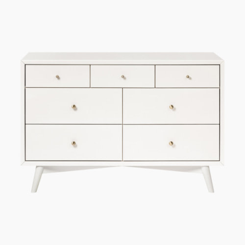 babyletto Palma 7-Drawer Double Dresser - Warm White