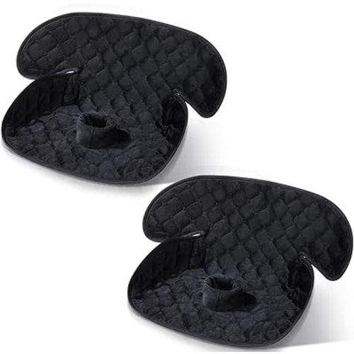 2 Pack Piddle Pad Car Seat Protector,Waterproof Toddler Potty Training Pad for Car Seats & Strollers,Non-Slip, Leak-Proof & Washable Fits All Seats for Ages 6 Months to 4 Years (Black)