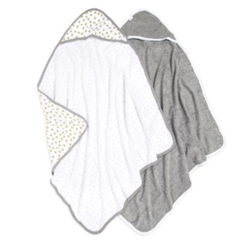 Burt's Bees Baby® 2-Pack Hooded Towels in Cloud - CLOUD - HOODED TOWEL
