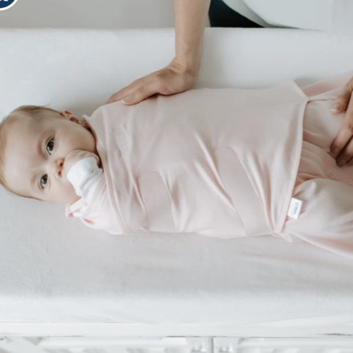 Pink Cotton Muslin Swaddle - Newborn | HALO